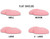 Flat Lashbase lash shields in sizes small, medium, large and extra large on a white background