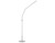 Daylight Slimeline 4 floor lamp with a round base on a white background in brushed steel