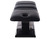 Head view of Esthetix Aria electric beauty bed, black/black titanium