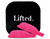 LASHBASE Lifted. glueless bright pink lash shields, size 2 with black packaging.