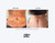 Before and after images of a stomach using the Million Dollar Empire microneedling pen.