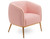 Esthetix Lia client chair, pink/gold