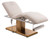 Esthetix Aria electric beauty bed, white/gold folded up