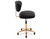 Side view of Esthetix Sienna therapist stool, black/gold