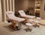 Esthetix Arabella electric beauty bed, pink/gold in a spa setting