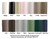 Esthetix Dolcevita fabric swatches.