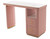 Esthetix Eva nail desk, pink/gold