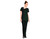 Scooped neckline tunic, black size 12