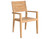 Roble high back stacking armchair