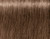 Hair swatch of Indola PCC 7.38 medium blonde gold chocolate, showing rich, natural-looking permanent hair colour with shine.