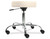 Pneumatic rolling stool without back, standard height