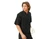 Mens asymmetrical tunic, black size 46