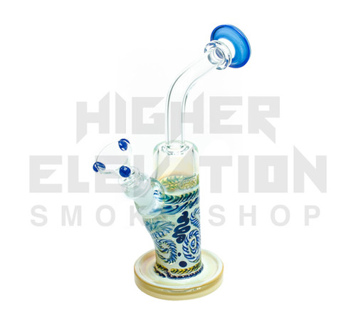 HVY 12" 38Mil Color Coiled Fuming Sherlock Bubbler (assorted colors) (Out of Stock)