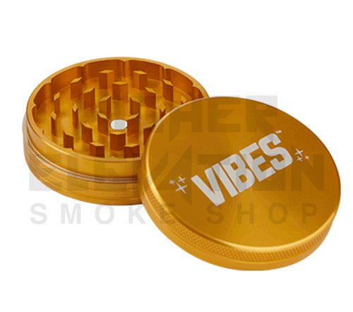 2.5" VIBES X Aerospaced 2-Piece Grinder - Gold ( Out of Stock )