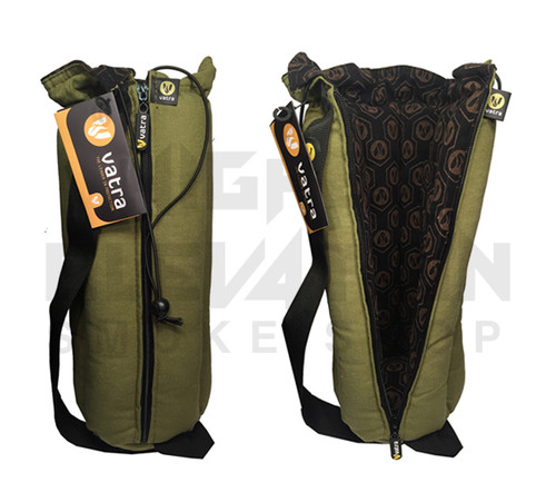 Vatra 14" Green Hemp Waterpipe Pipe Case Tube Bag 