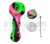 4.5" Silicone Handpipe w/ Dish & Dabber (assorted colors)