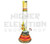 HVY 20" 50x5Mil Flame top & Cane Worked Beaker w/ 3 Marbles (assorted colors)