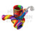 Pulsar 9" Rip Silicone Rig w/ Quartz Banger - Tie Dye - Rasta (Out of Stock)