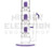 Ti-Ten 18" Natural Triple Stack Circ Tube - Purple (Out of Stock)