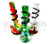 14" Soft-Glass Water Pipe - Assorted Colors/Designs ( Out of Stock )