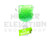 Hitide Glassworks Liquid Filled Glitter Bowl  - Neon Green U.V. Blacklight