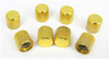 8-pack Gold Flat-Top Press-Fit Knobs