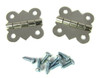 2pc. Nickel-Plated Butterfly Hinges