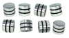 8-pack Chrome Dome Knobs with Speed Rings