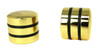 2-pack Gold Dome Knobs with Speed Rings