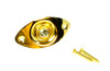 1pc. Gold Mono Jack Pre-mounted in Gold Jack Plate