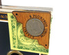 4pc. "Buffalo Nickel" Mahogany Box Corners - featuring real U. S. Coins