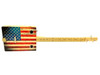 "Old Glory" Illustrated 3-string Cigar Box Guitar - Beautiful Design, Rich Tone, a Joy to Play