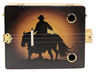 "Sunset Cowboy" 3-string Illustrated Cigar Box Guitar - Featuring an Original Western-themed Design!