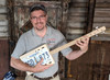 The "Rodeo King" 3-string License Plate Resonator Guitar Kit