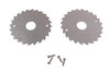 2pc. "Saw Blade" Aluminum Jack Plates w/screws