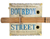 "Rue Bourbon" 3-string Cigar Box Guitar honoring Bourbon Street in New Orleans