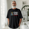 Stubby Slide Black Heavy Cotton T-Shirt 