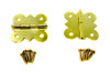 2pc. Brass-plated Butterfly Hinges