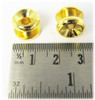 12pc. Gold Strap Buttons with Screws