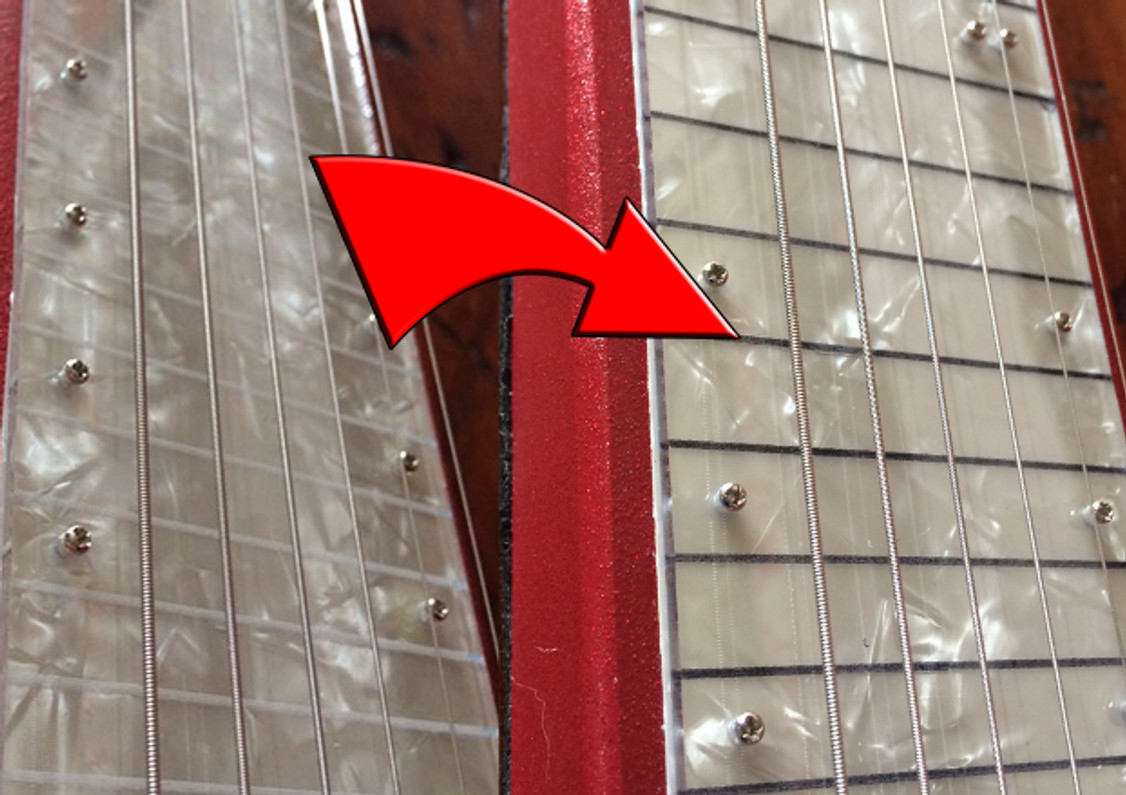 How to Make Dark, Black Fretlines on C. B. Gitty Acrylic Fretboards