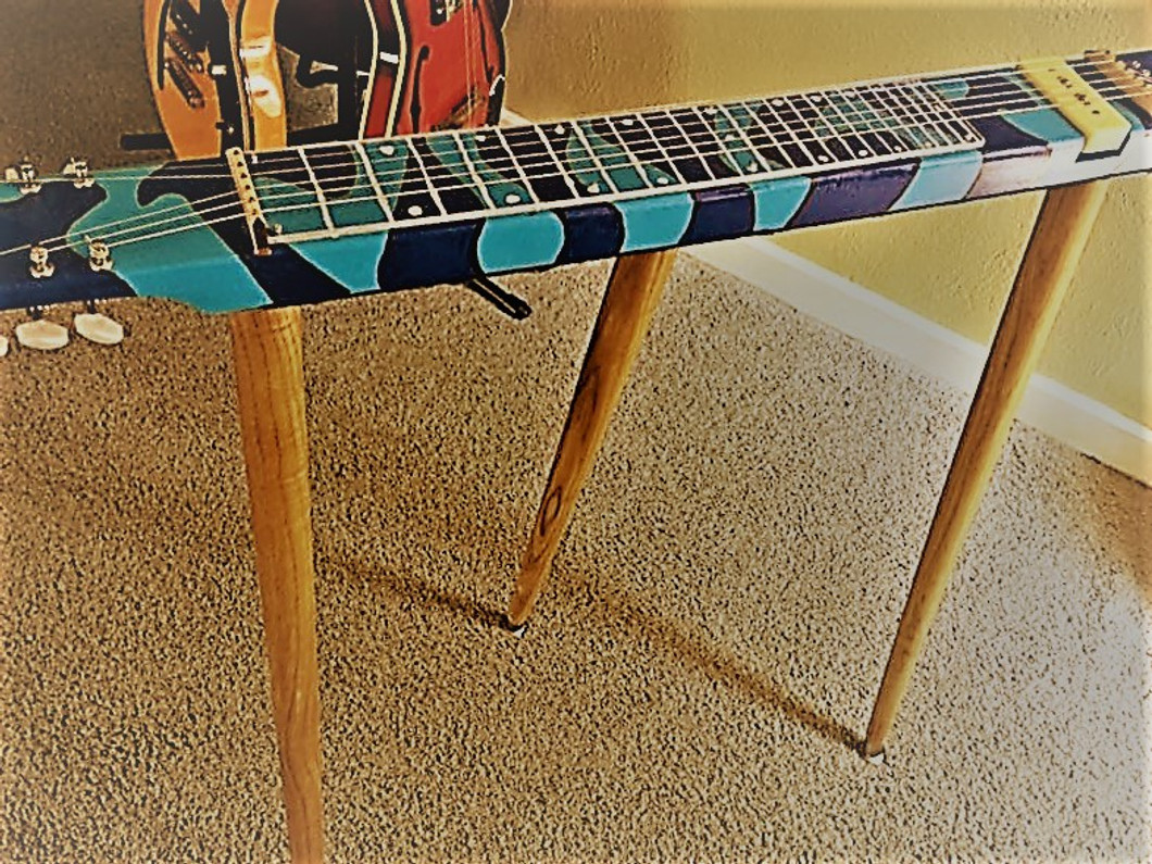 lap steel guitar with legs