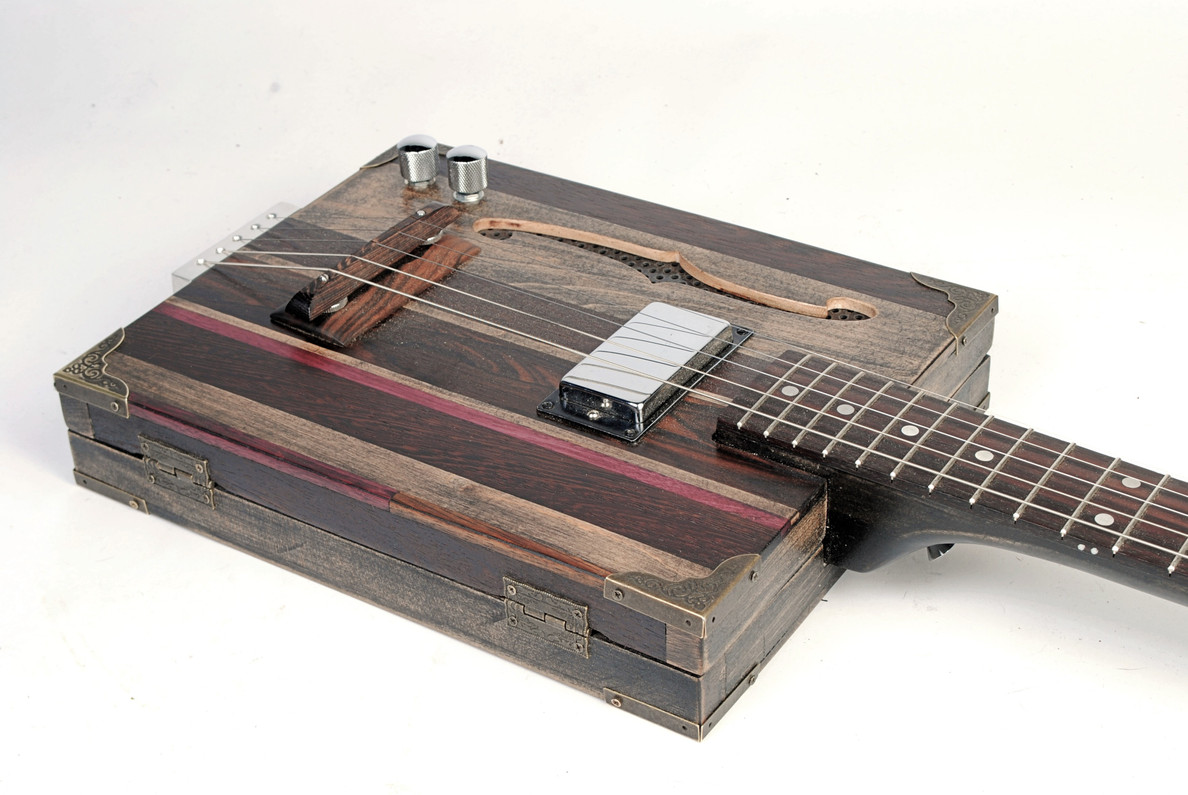 Five-String Cigar Box Guitar by Michael Cain of Mercury Lab Guitars