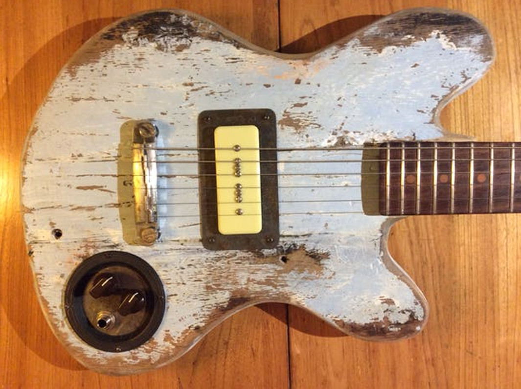 Salvaged Potting Shed Wood Guitar by Thomas from Buffalo