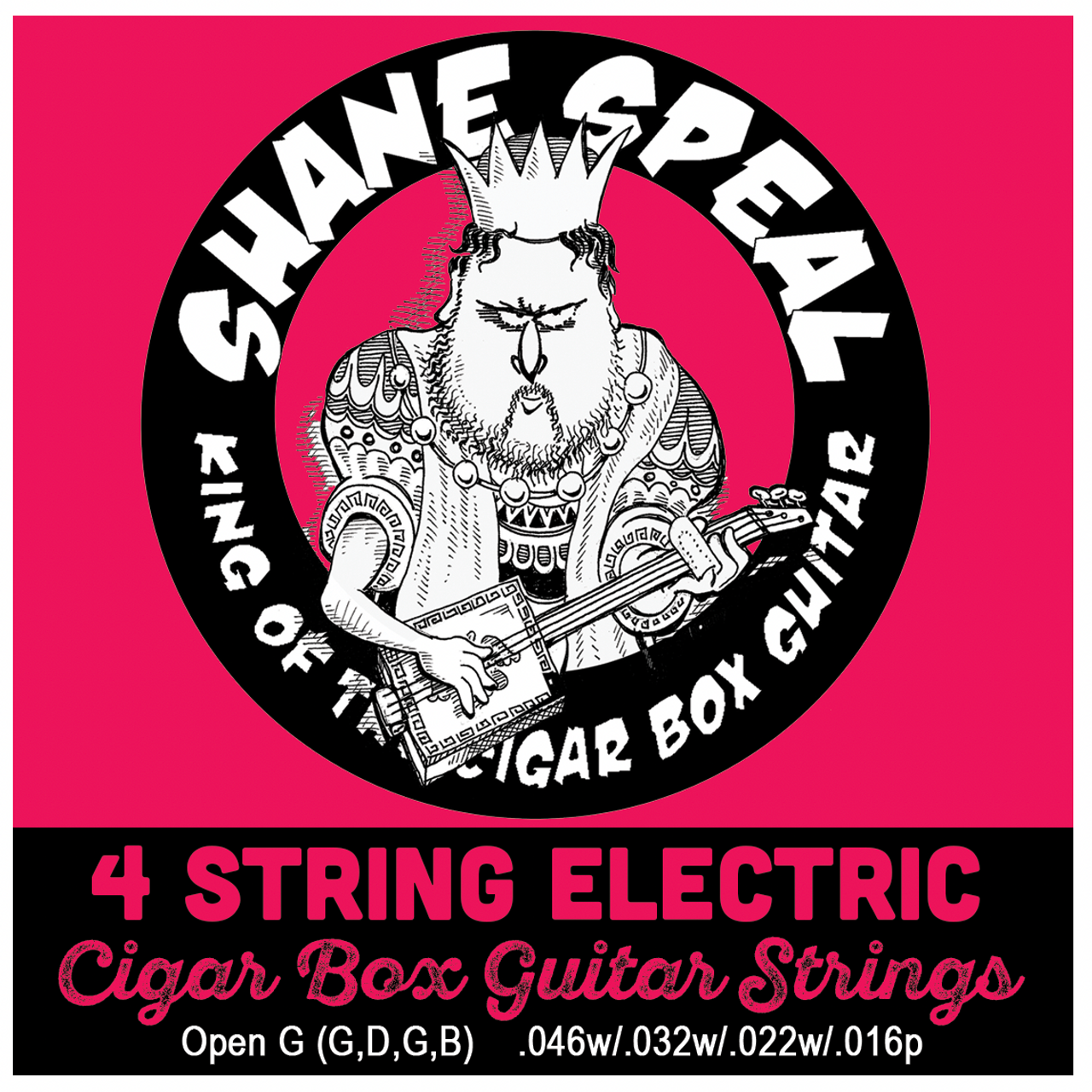 Shane Speal Signature 4string Cigar Box Guitar String Sets C. B