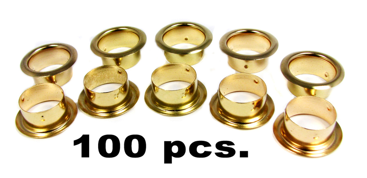 100pc. Bulk-pack 7/8-inch Brass Grommets/Candle Cups - C. B. Gitty Crafter  Supply