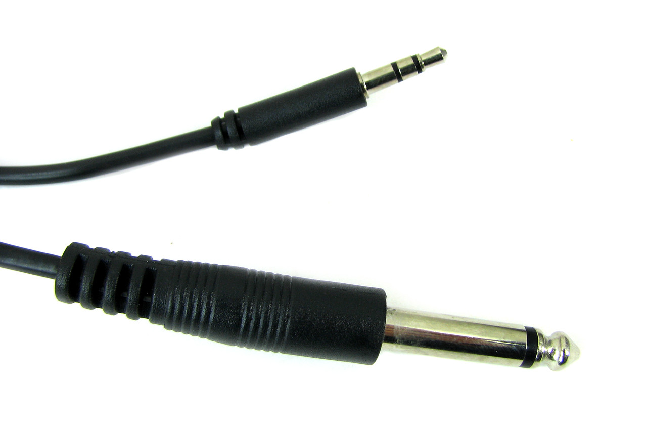 6-foot 3.5mm Stereo to 1/4 Mono Audio Adapter Cable - C. B. Gitty Crafter  Supply