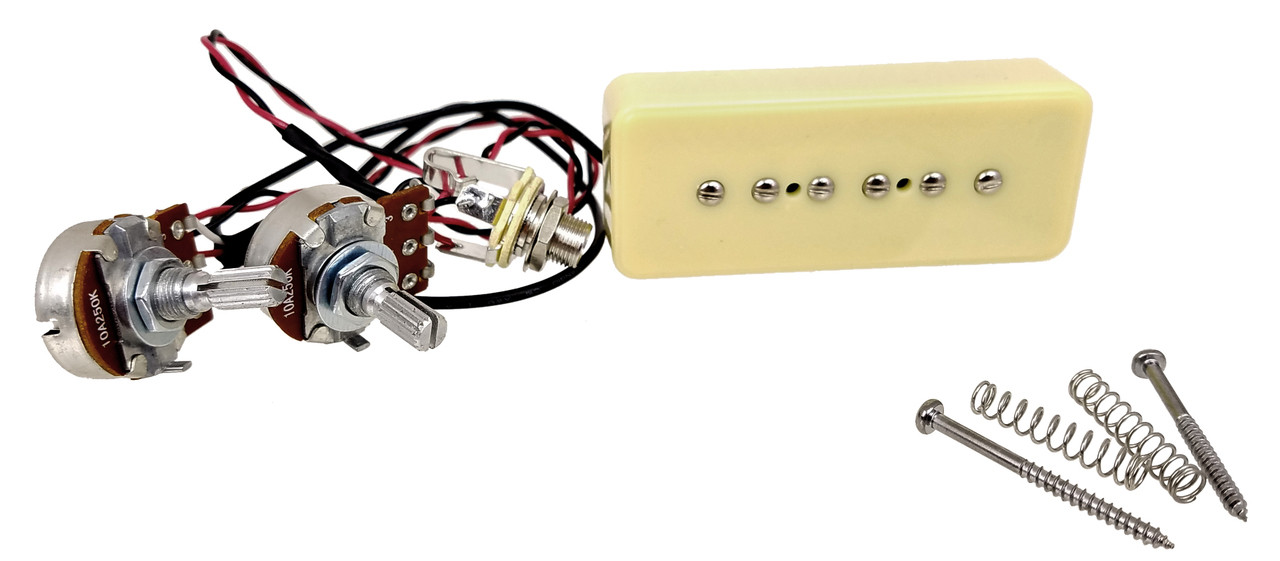 Soapbar P-90-style No-Solder Pickup with Volume u0026 Tone - C. B. Gitty  Crafter Supply