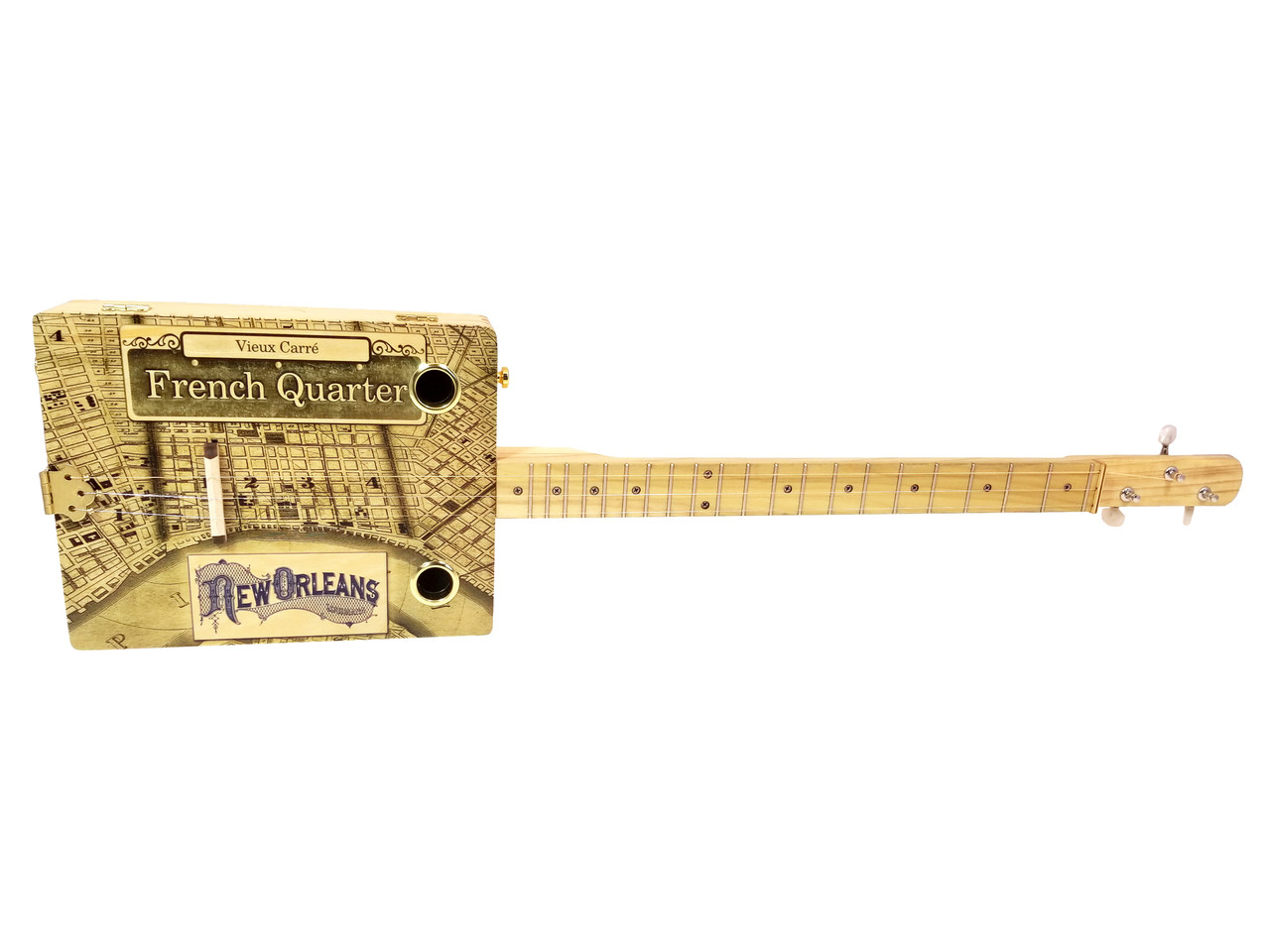 diy 3 string cigar box guitar