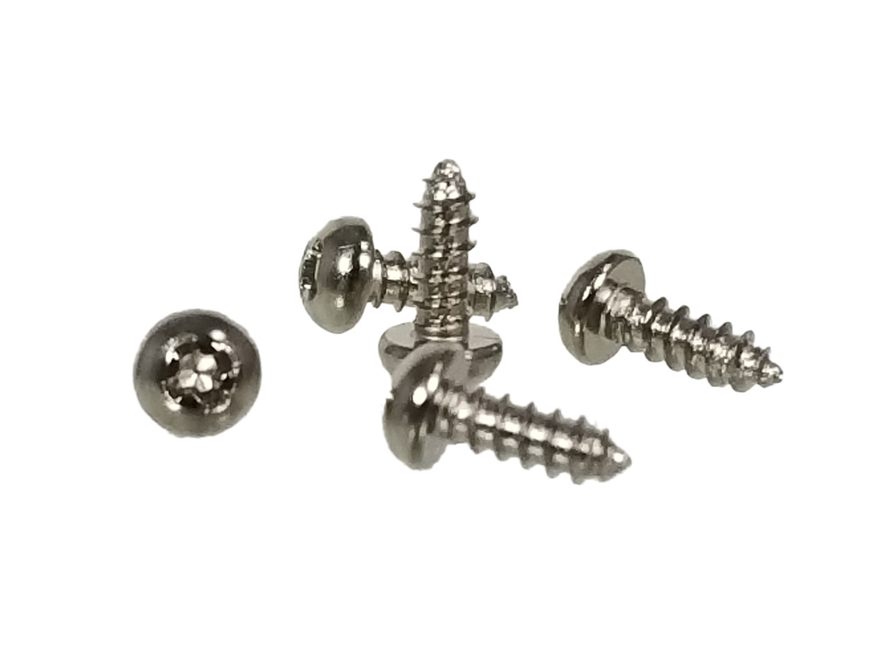 2 x 1/2 (12mm) Round head wood screws for guitars - Qty 12 - Chrome -  Philadelphia Luthier Tools & Supplies, LLC