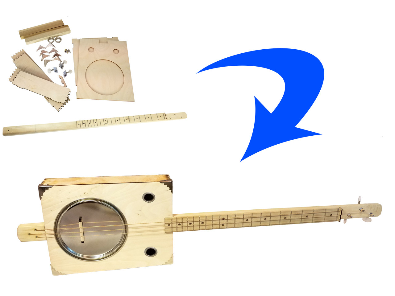 metal resonator guitar kit